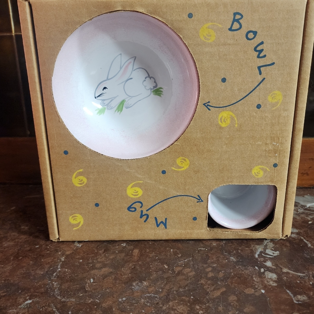 Bunny Bowl and Mug Set